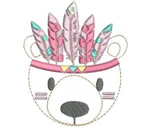 Stickdatei - Federtiere Federbär Vollstick & Appli